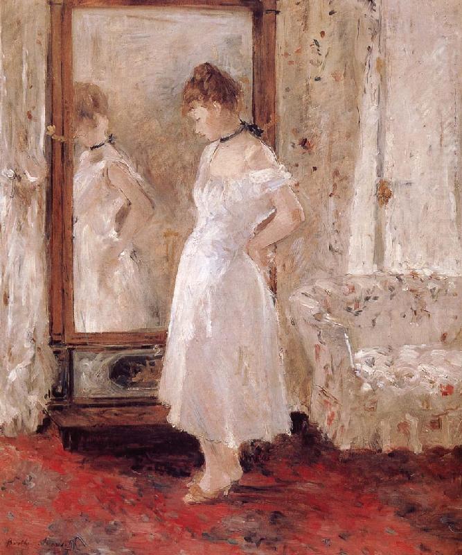Berthe Morisot The Woman in front of the mirror china oil painting image